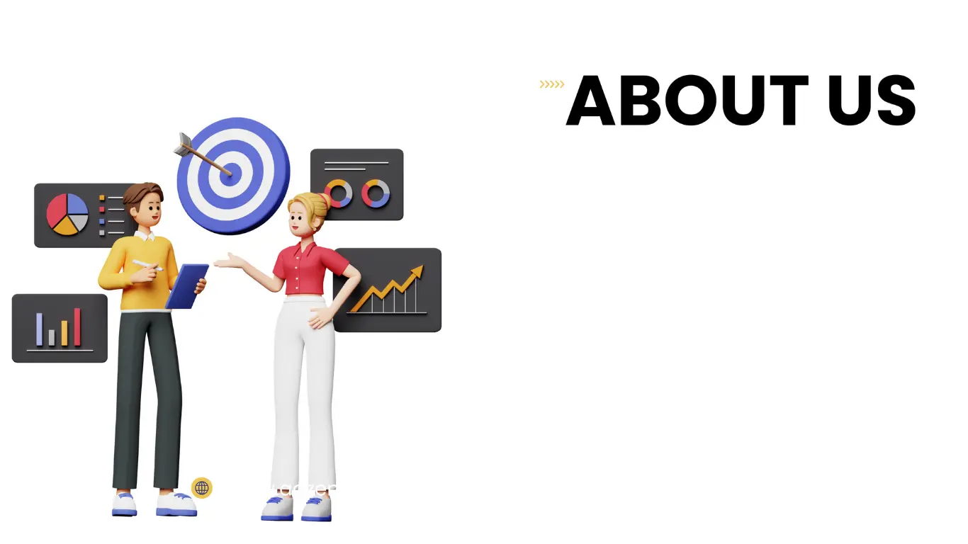 SEO agency in North Delhi – two team members discussing data analysis, performance charts, and digital strategy.